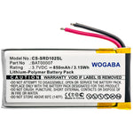 WOGABA Battery for Cardo Packtalk Duo Scala Rider Packtalk SRPT0102 BAT00007