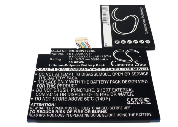 Battery for Acer Iconia Tab W500 Iconia Tab W501 Iconia W500P AP11B7H BT.00303.024 BT.00307.034