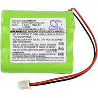 Battery for 2GIG Go Control panels 228844 6MR2000AAY4Z BATT1 BATT2X