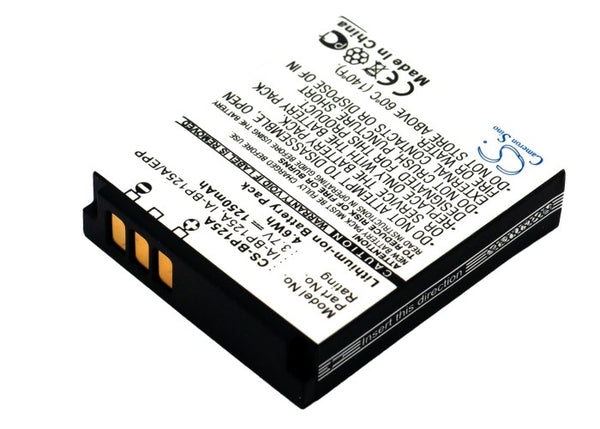 Battery for Samsung HMX-Q10PN HMX-QF20BN HMX-Q10EDC HMX-QF20 HMX-Q10BP HMX-Q20TP HMX-Q10BN HMX-Q20TN AD43-00197A BP125A IA-BP125 IA-BP125A IA-BP125A/EPP IA-BP125EPP