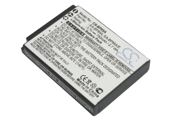 Battery for Samsung EC-SH100ZBPBUS EC-SH100ZBPRUS EC-SH100ZBPSUS EC-WB210ZBPRUS PL210 SH100 ST200 ST200F WB210 BP85A EA-BP85A EA-BP85A/E