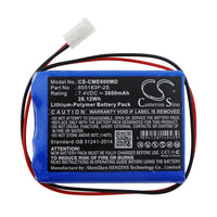 Battery for CONTEC ECG-600G 855183P-2S