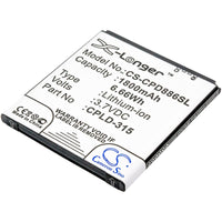 Battery for Vodafone 888N 889N 890N Smart 4 Smart 4 Turbo Smart 4G CPLD-315