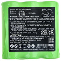 Battery for Deviser DS2002 DS2002H 30254