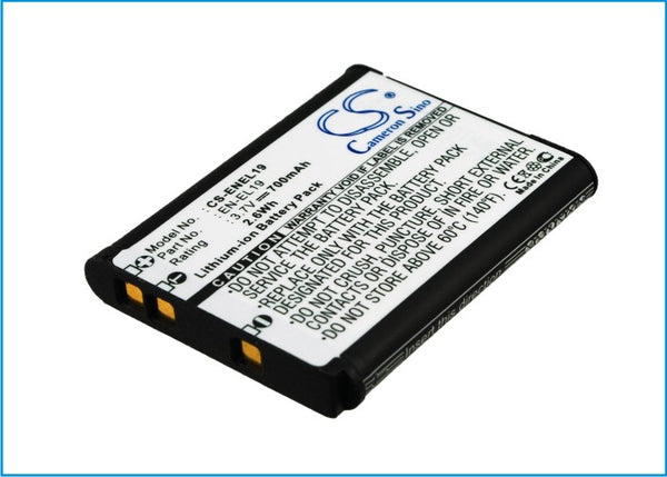 Battery for NIKON Coolpix S3500 Coolpix S4100 Coolpix S4150 Coolpix S4200 Coolpix S4300 Coolpix S4400 Coolpix S5200 Coolpix S6400 Coolpix S6500 Coolpix S6600 Coolpix S6900 Coolpix S7000 EN-EL19