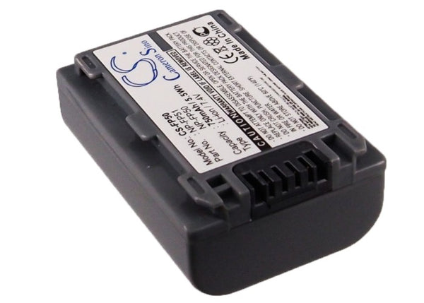 Battery for Sony DCR-HC39E HDR-HC3E DCR-DVD105E DCR-DVD805E DCR-HC36E HDR-HC3 DCR-DVD805 DCR-SR90E DCR-DVD103 DCR-DVD803E DCR-HC35E DCR-SR80E DCR-30 DCR-DVD803 DCR-HC33E NP-FP30 NP-FP50 NP-FP51