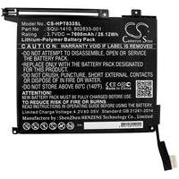 Battery for HP Pro Tablet 10 EE G1(H9X24EA) Pro Slate 10 EE G1(L2J89AA) Pro Tablet 10 EE G1(H9X01EA) Pro Tablet 10 EE G1(H9X14ESR) Pro Tablet 10 EE G1 Pro Tablet 10 EE G1(H9X69EA) 802833-001 SQU-1410