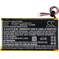 Battery for Leapfrog LeapPad 31565 LeapPad Platinum Kids Learning Platinum 7" XDi Ultra 800-10067 MLP4063112 MP5461110