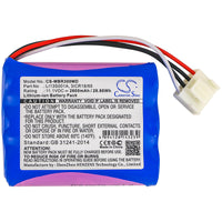 Battery for Mindray BeneHeart R3 BeneHeart R3 EKG BeneHeart R3A MEC6 uMEC uMEC10 022-000122-00 115-037896-00 3ICR18/65 LI13S001A