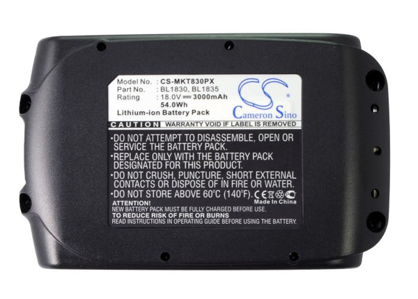 Battery for Makita BJS161F BCF201Z TD146DRFXL D145DRFX 194204-5 194205-3 194309-1 BL1815 BL1830 BL1835 BL1840 BL1850 LXT400 XRU02Z