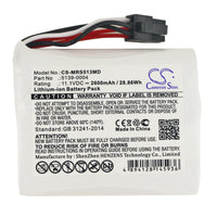 Battery for Masimo Masimo SEDLine 5139-0004