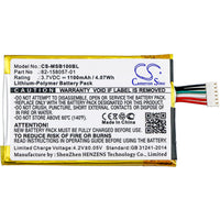 Battery for Motorola SB1 SB1B-SE11A0WW SB1-HC 82-158057-01