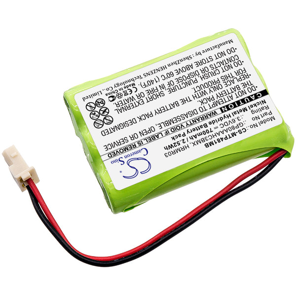 Battery for Motorola MBP481 MBP482 MBP483 GP80AAAHC3BMX HRMR03