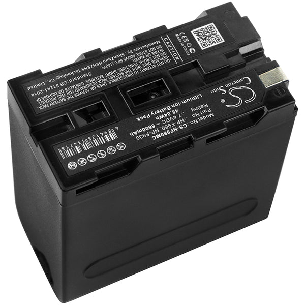 Battery for Sony DCR-TRV7 CCD-TR512E GV-D200 (Video Walkman) CCD-TRV16E CCD-TRV63 DCR-TR7000 CCD-TR11 DCR-TRV620K NP-F930 NP-F930/B NP-F950 NP-F950/B NP-F960 NP-F970 NP-F970/B NP-F975 XL-B2 XL-B3