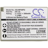 Battery for Fujifilm FinePix F440 Finepix F440 Zoom FinePix F450 Finepix F450 Zoom NP-30