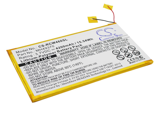 Battery for RCA 10" RCT6203W46 RCT6203W46 10" MH49370