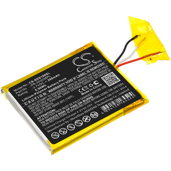 Battery for Sandisk Clip Plus Sansa Clip Zip Sansa Clip+ SDMX18R-004GB-A57 SDMX18R-004GI-A57 SDMX18R-004GK-A57 SDMX18R-004GR-A57 SDMX18R-008GK-A57 PR-303038PL