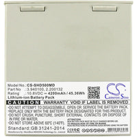 Battery for Schiller APLCI APLCII Argus Pro LifeCare 2 Defigard 5000 DG Touch 7 2.200132 3.940100