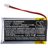 Battery for Sena SMH-10S SMH-20S YP802542P