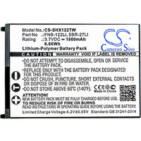 Battery for Standard Horizon HX300 FNB-122Li SBR-27LI