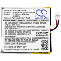 Battery for Samsung Galaxy Gear S R750 Gear S SM-R750A SM-R750B SM-R750D SM-R750P SM-R750R4 SM-R750V SM-V750 EB-BR750 EB-BR750ABE