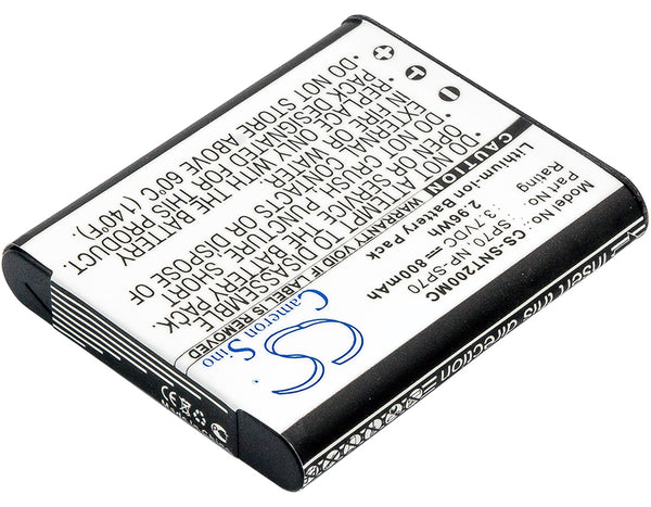 Battery for Sony Bloggie MHS-TS20/K Bloggie MHS-TS20/L Bloggie MHS-TS20/S Bloggie MHS-TS20K Bloggie Touch MDR-100 MDR-100ABN MHS-FS2 MHS-FS2/V MHS-FS2K MHS-FS3 4-261-368-01 NP-SP70 SP70 SP70A SP70B