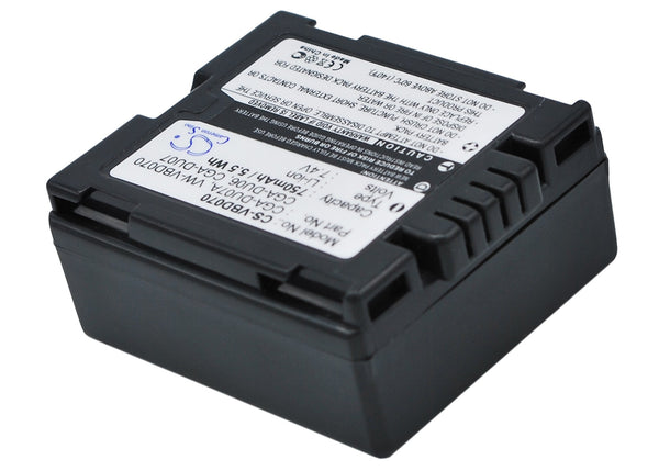 Battery for Panasonic NV-GS230 VDR-D310EG-S NV-GS320EG-S NV-GS50V NV-GS120B CGA-DU06 CGA-DU06A/1B CGA-DU06S CGA-DU07 CGA-DU07A CGA-DU07A/1B CGR-DU07 VW-VBD060 VW-VBD070