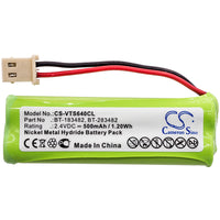 Battery for V Tech DS6401-16 DS6401 CS6114-2 LS6476 LS6475-3 89-1348-01 89-1348-01-00 BATT183482 BT183482 BT-183482 BT283482 BT-283482