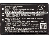 Battery for Zoom Q8 Recorder BT-03